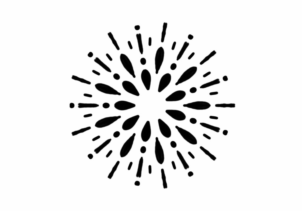ストックイラストの作り方 Ipadのアプリで花火を描いてみた 夏のイラスト よしだイラスト